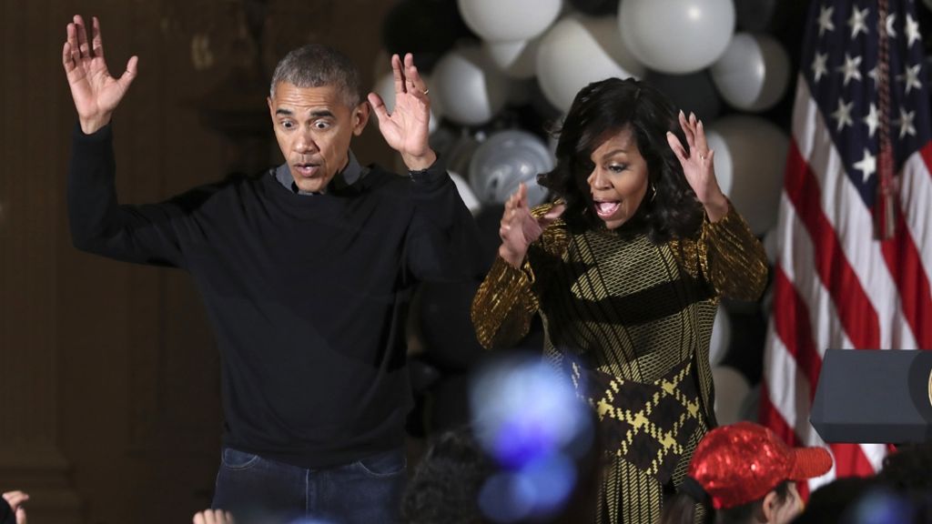 Halloween-Party im Weißen Haus: Michelle und Barack Obama tanzen „Thriller“