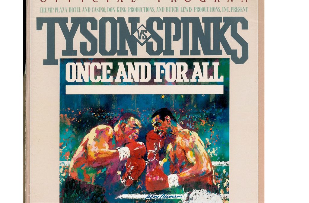 Der große Kampf wird angekündigt – und Mike Tyson schlägt Michael Spinks nach 91 Sekunden k.o. Zur Freude von Donald Trump, der mit Don King (re.) ins Geschäft kommt.   Foto:  