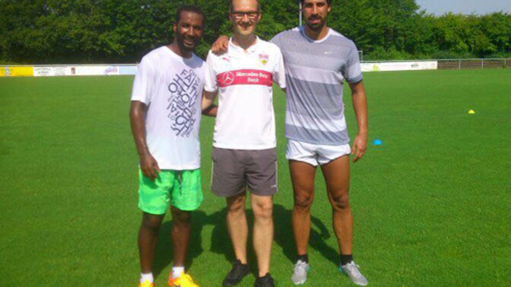Ex-Spieler des VfB Stuttgart: Khedira und Cacau trainieren in Oeffingen