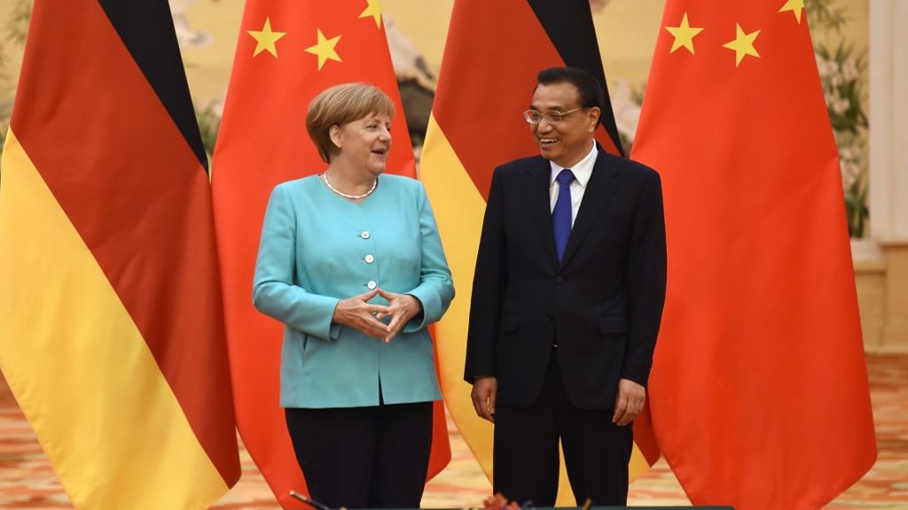 Merkel in China: Kanzlerin pocht auf ein sicheres Rechtsumfeld