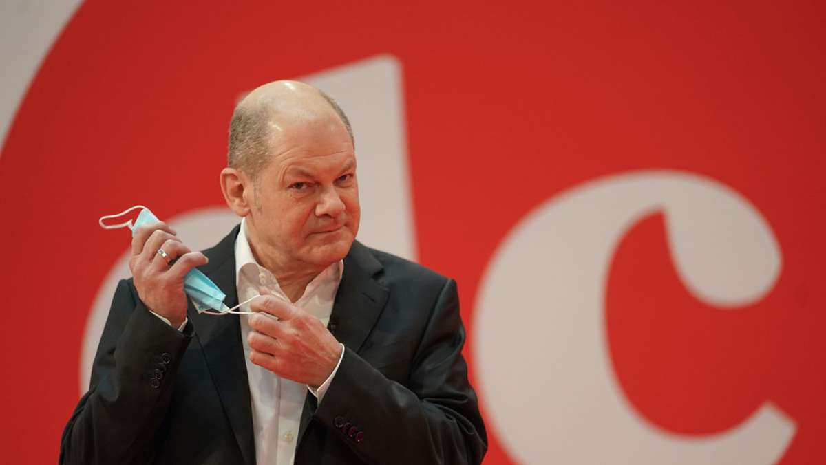 Olaf Scholz bei Parteiveranstaltung: SPD will zwölf Euro Mindestlohn