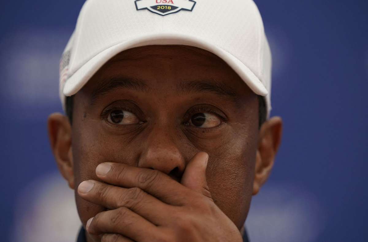 Der Golf-Profi Tiger Woods befindet sich derzeit nach einer Rücken-Operation in der Reha. Foto: AFP/LIONEL BONAVENTURE