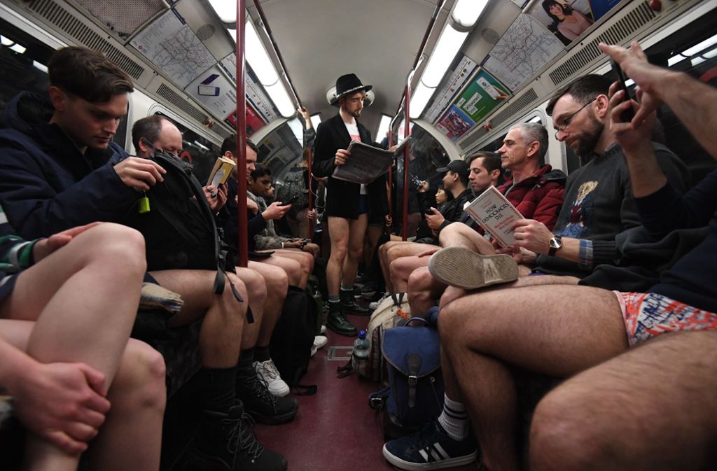Weitere Eindrücke vom „No Pants Subway Ride“.