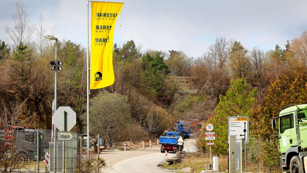 Streit um Standort im Kreis Böblingen: Erddeponie soll im Steinbruch verschwinden