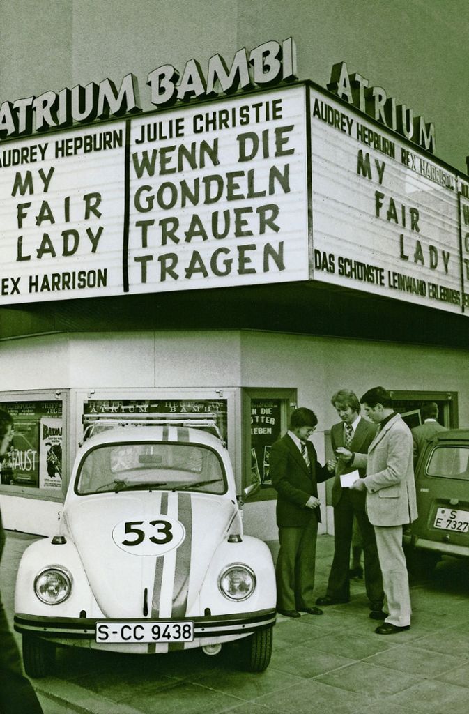Der Wunder-Käfer Herbie fuhr 1968 bei den Colms im Atrium vor.