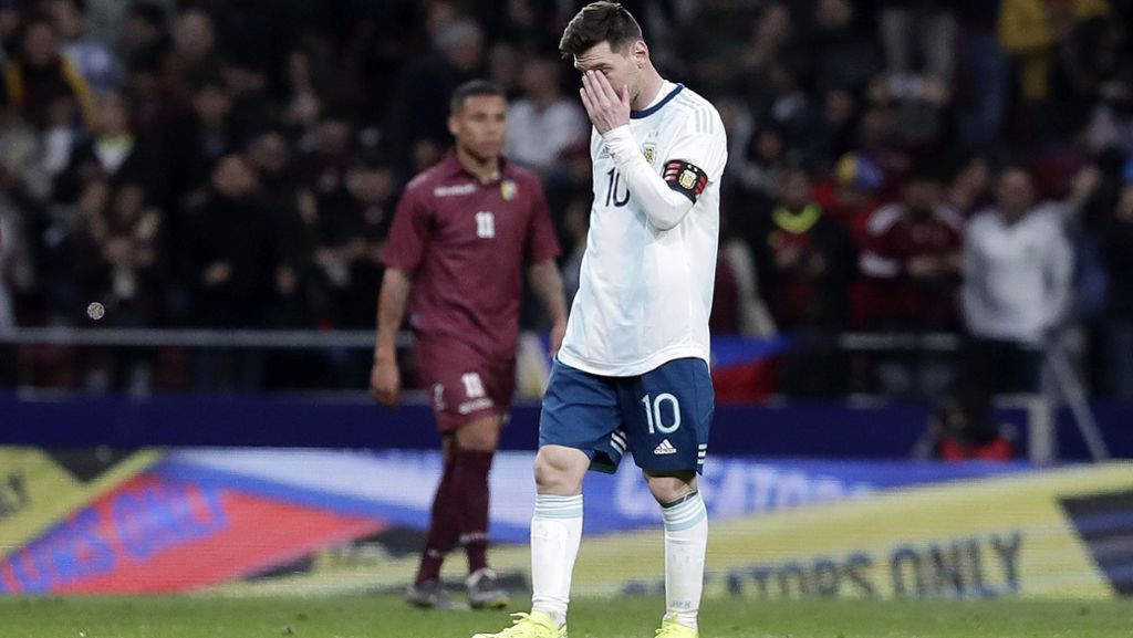 1:3 gegen Venezuela: Argentinien blamiert sich bei Messi-Comeback