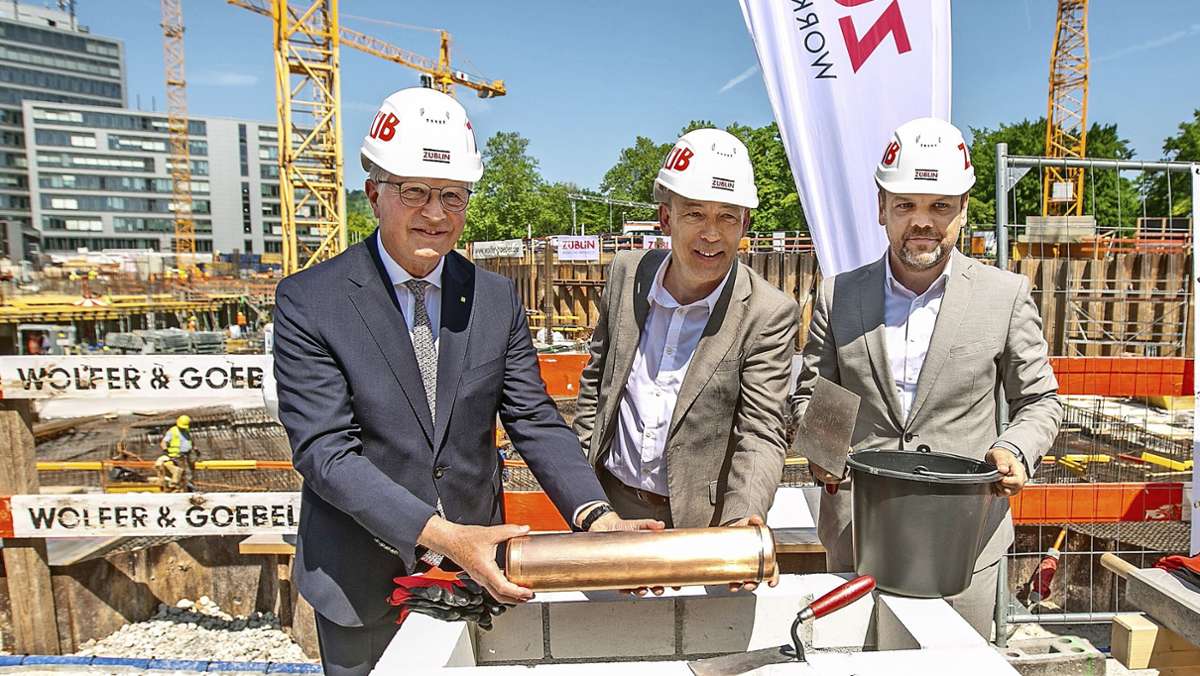 Neues Landratsamt in Esslingen: Warum eine „Zeitkapsel“ ins Fundament betoniert wird