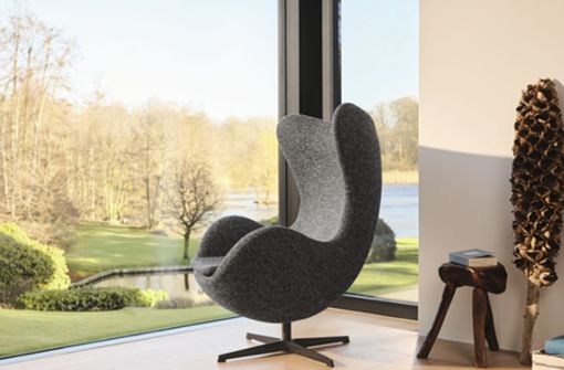 Das „Ei“  ist ein Sessel von Arne Jacobsen für Fritz Hansen - und einer der fünf Designklassiker, die von den Stuttgarter Designern Jehs+Laub besonders geschätzt werden. Foto: Fritz Hansen