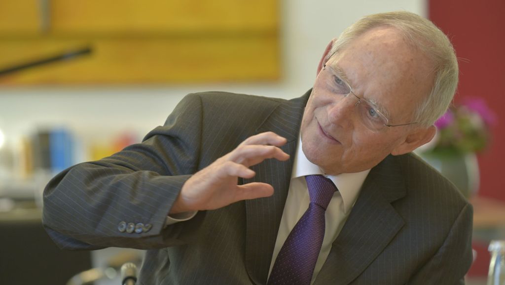 Interview mit Bundestagspräsident Wolfgang Schäuble: „Wenn man Europa wirklich will...“