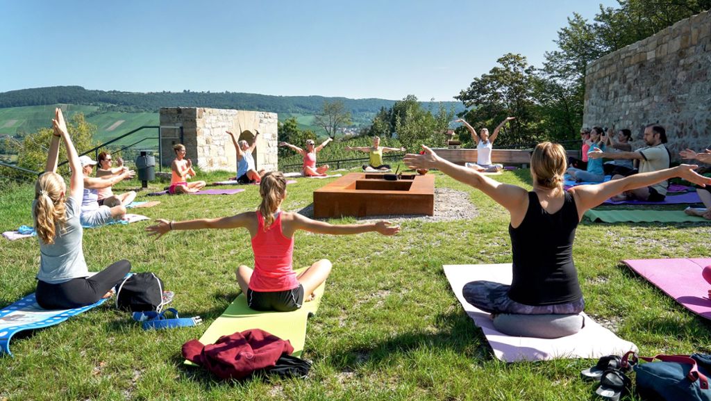 Yoga hoch über Beutelsbach: Hier kann man eins mit sich und der Natur sein