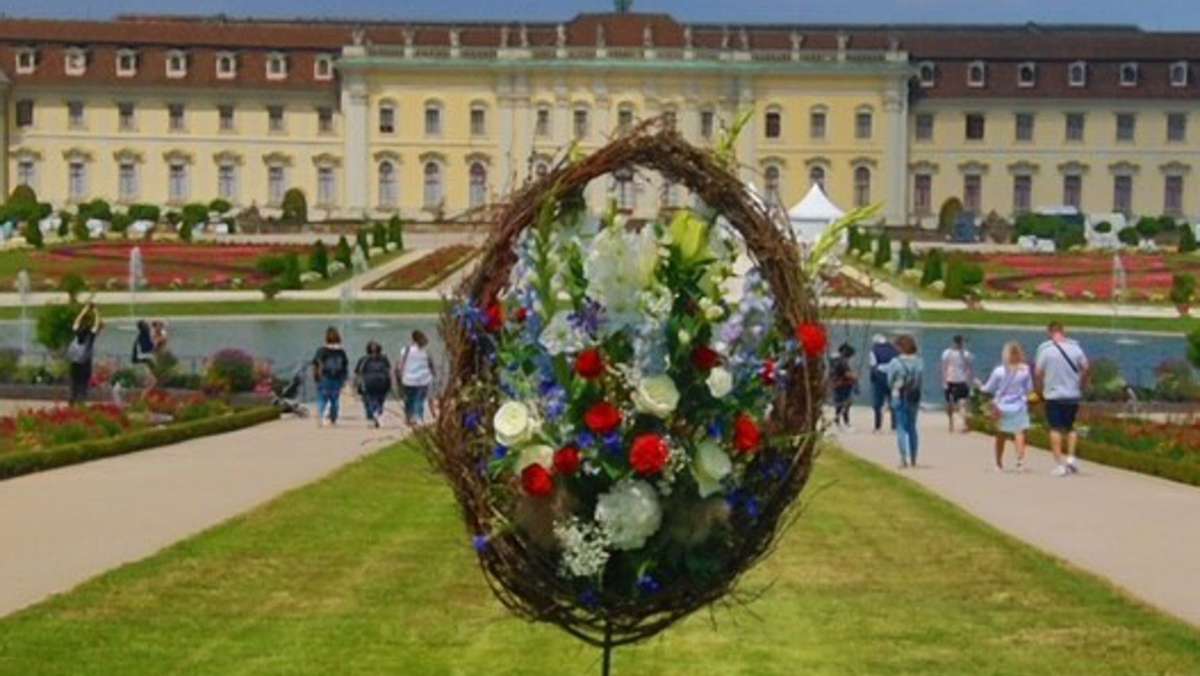 Blühendes Barock in Ludwigsburg: Trikolore-Schmuck soll auch ohne Macron Freude machen