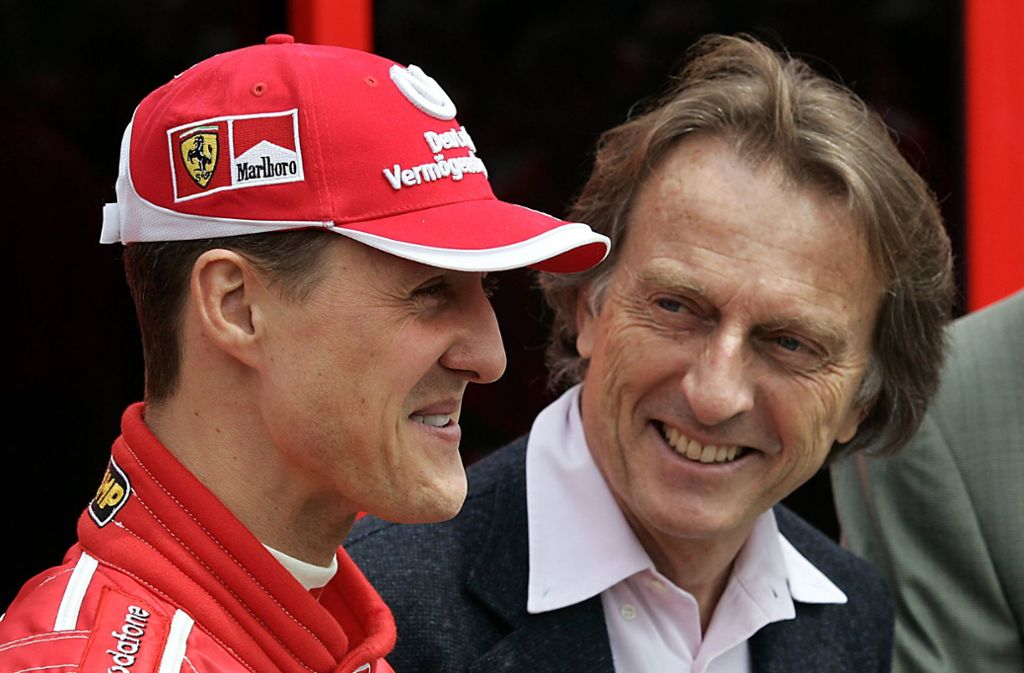 Im Jahr 2003 folgt WM-Titel Nummer sechs. Der damalige Ferrari-Boss Luca di Montezemolo und Schumacher sind aufgrund der Erfolge richtig gute Freunde geworden.