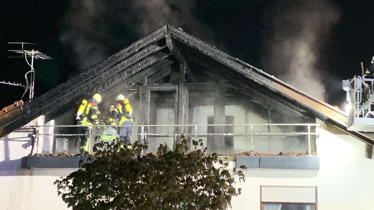 Zollernalbkreis: Hausbrand in Burladingen - Hoher Sachschaden