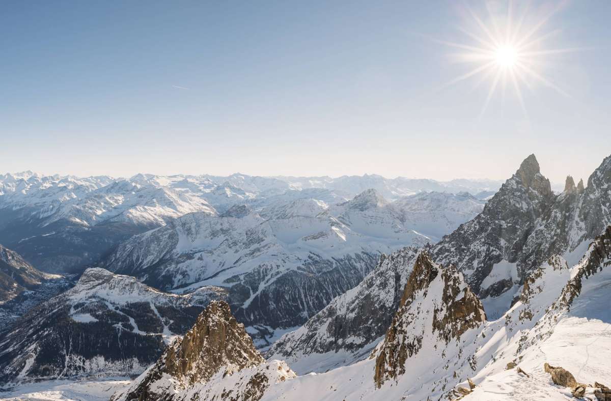 Das tödliche Unglück ereignete sich bei Courmayeur in der Grenzregion Aostatal. Foto: IMAGO/Cavan Images/IMAGO/Daniele Molineris