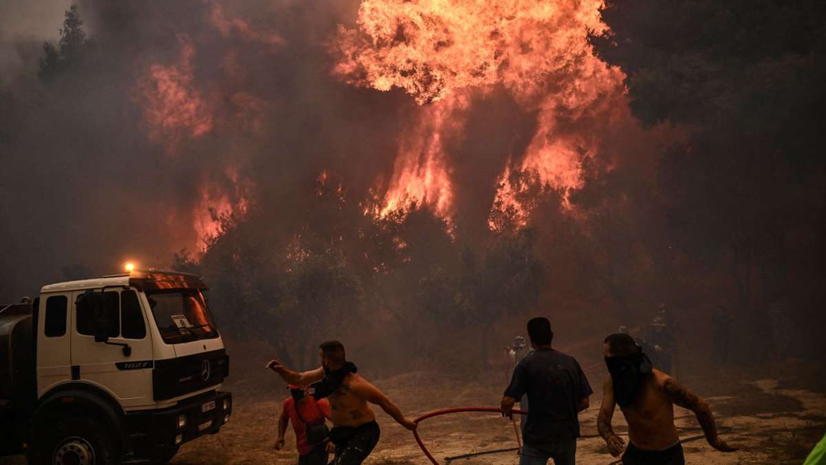 Griechenland: Waldbrände wüten ungebremst an 15 Fronten