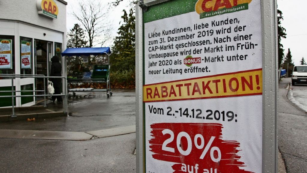 Laden schließt in Leinfelden-Echterdingen: Der Ausverkauf im Cap-Markt läuft