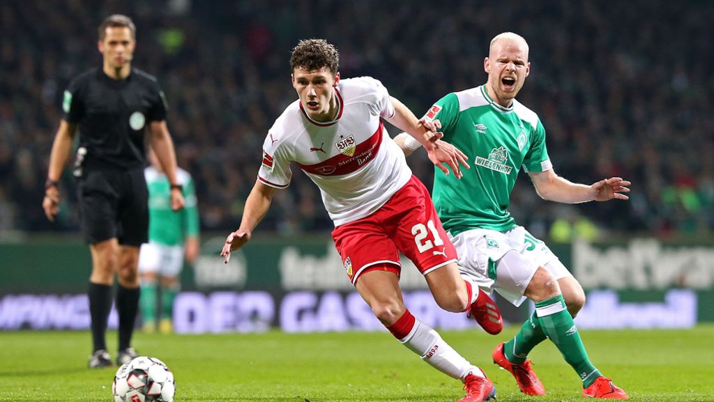 VfB Stuttgart bei Werder Bremen: Benjamin Pavard gibt den Turm in der Schlacht