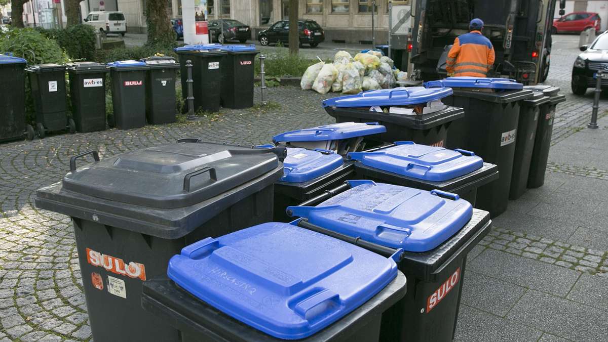 Müllabfuhr im Kreis Esslingen: Erneut bleiben Tonnen stehen