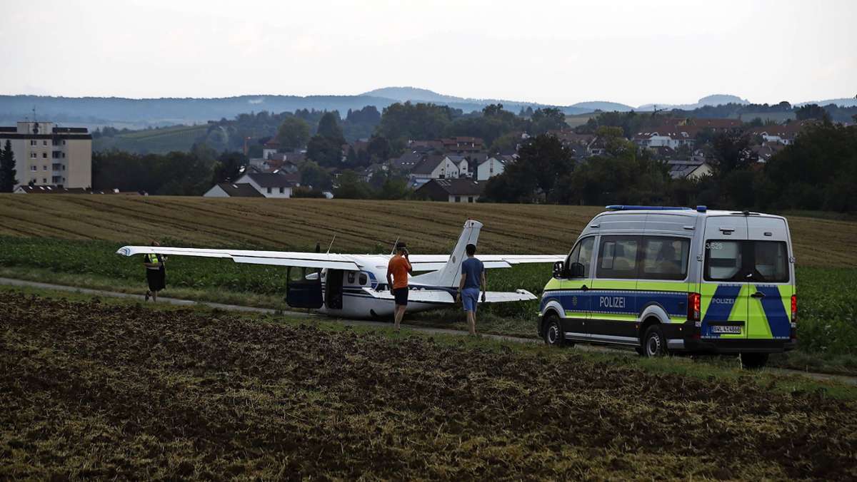 Notlandung bei Ludwigsburg: Knapp an der Katastrophe vorbei geflogen