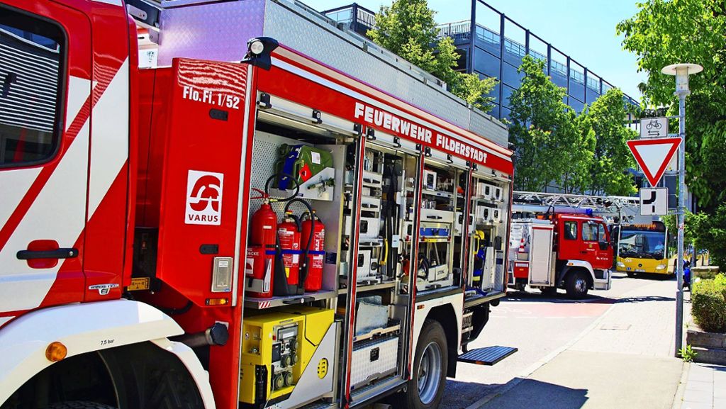 Feuerwehr Filderstadt: So viele  Retter wie selten  an nur einem  Tag im Einsatz
