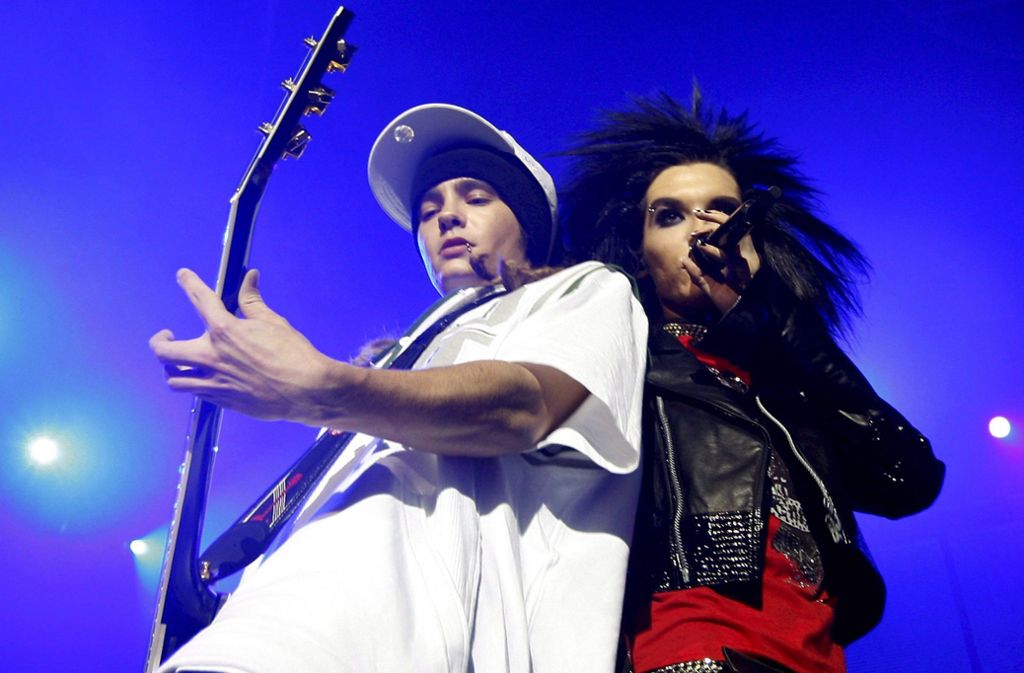 Tokio Hotel, wie sie viele kennen. Tom und Bill Kaulitz im Jahr 2008. Das Haar von Bill Kaulitz hat noch Luft zum Atmen.