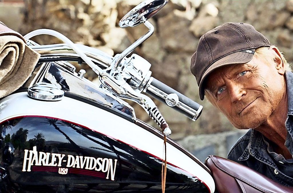 Harley-Fahrer mit 79: die Filmfigur „Thomas“ (Terence Hill)