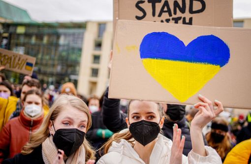 Am nächsten Freitag, dem Jahrestag des Kriegsbeginns in der Ukraine, wird nicht nur in Stuttgart demonstriert. Foto: dpa/Kay Nietfeld