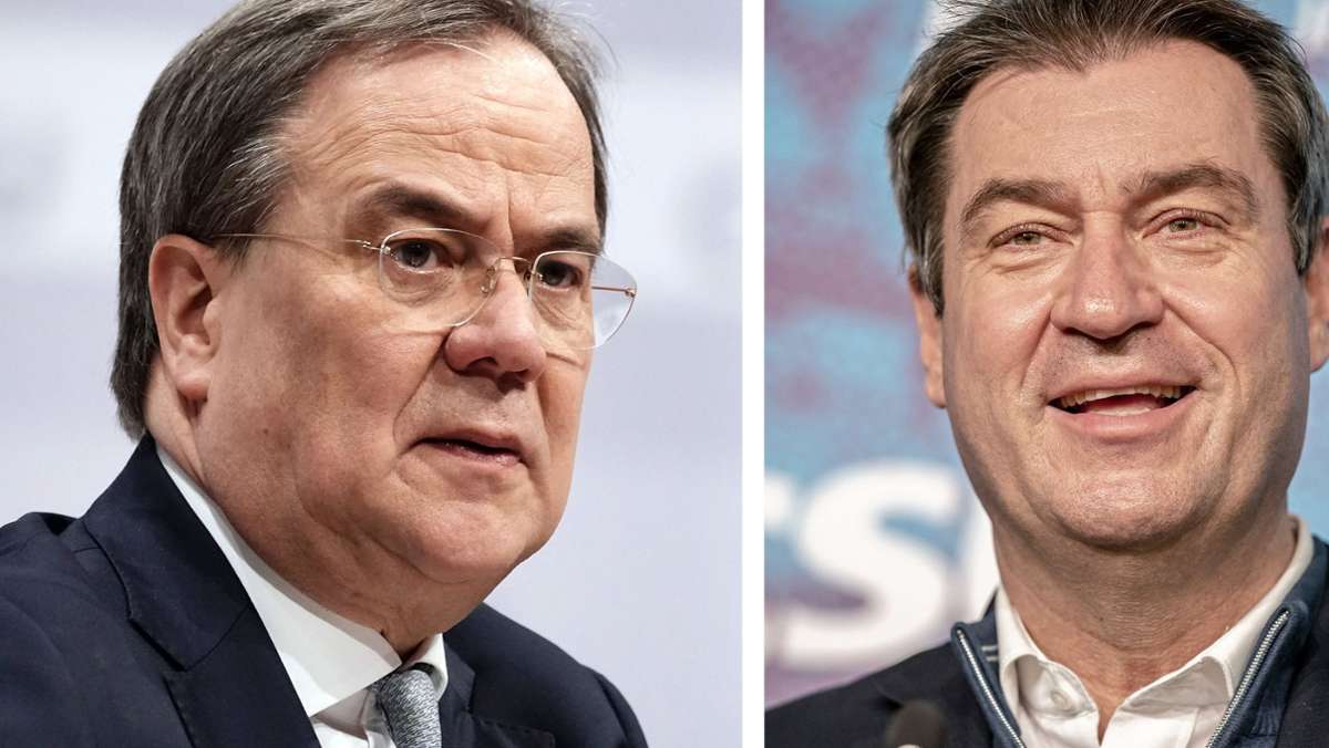  Kanzlerkandidatur: Die CDU-Politiker im Kreis setzen auf Markus Söder und glauben an Armin Laschet. 