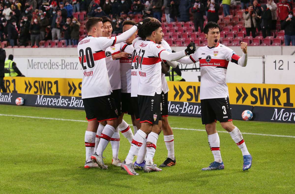Der VfB fuhr nach drei Niederlagen in Folge wieder drei Punkte ein. Foto: Pressefoto Baumann/Alexander Keppler