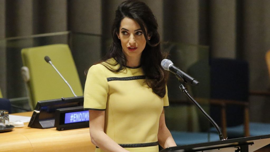 UN-Treffen: Amal Clooney fordert Gerechtigkeit für IS-Opfer