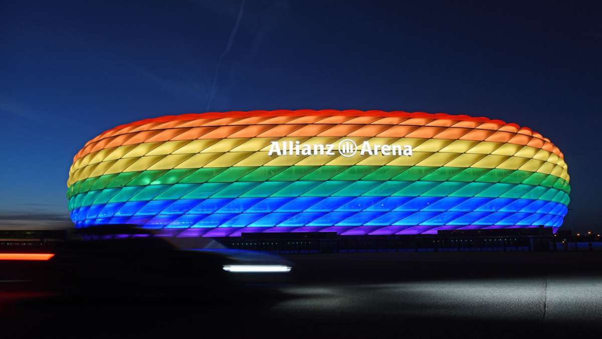 Urteil der Uefa bei der EM 2021: Münchner Arena leuchtet  gegen Ungarn nicht in Regenbogenfarben