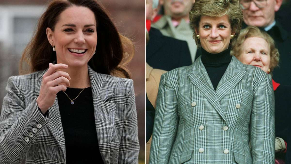 Blazer im 80er-Stil: Herzogin Kate im angesagten Diana-Look