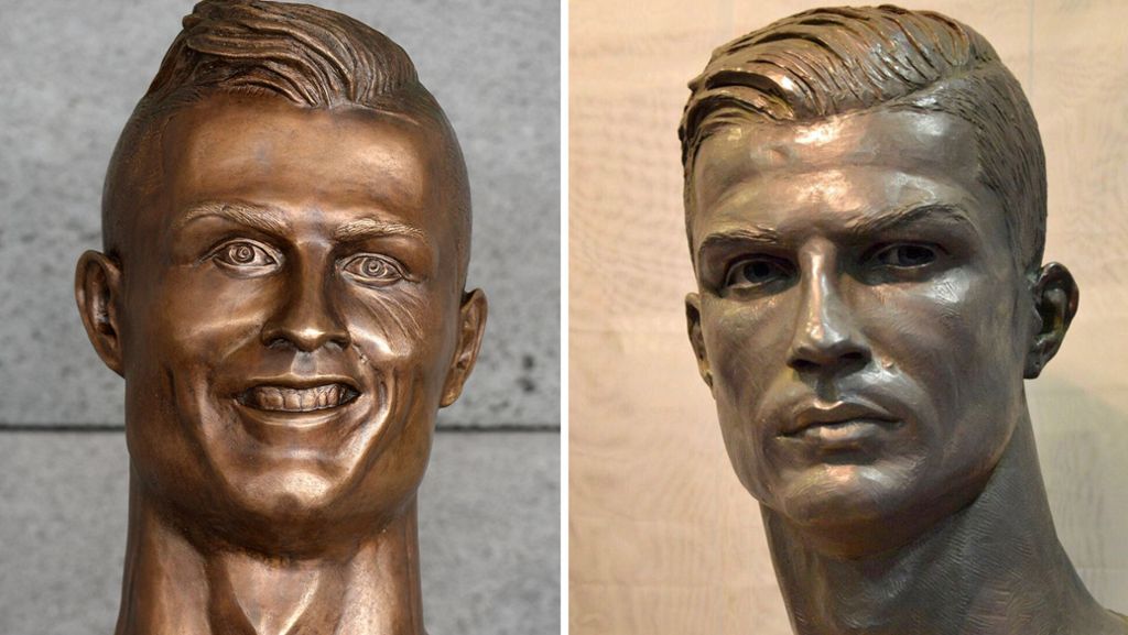 Büste von Cristiano Ronaldo: Bildhauer präsentiert schöneren Superstar