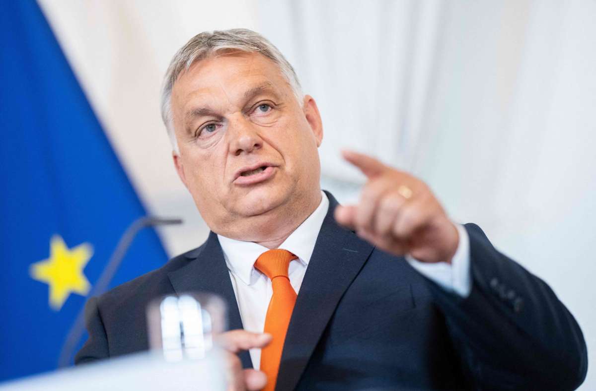 Seit vielen Jahren baut Premier Orban sein Land um. Nach Ansicht des Europaparlaments ist Ungarn deswegen längst keine Demokratie mehr. Foto: AFP/GEORG HOCHMUTH