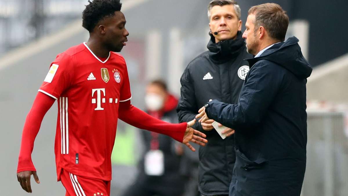 Rote Karte gegen den VfB Stuttgart: Alphonso Davies vom FC Bayern für zwei Spiele gesperrt