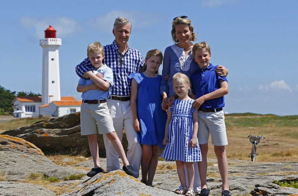 Vor fünf Jahren: Im Urlaubslook – Elisabeth ist auf dem Foto elf Jahre alt, Gabriel neun, Emmanuel sieben und Eléonore fünf.