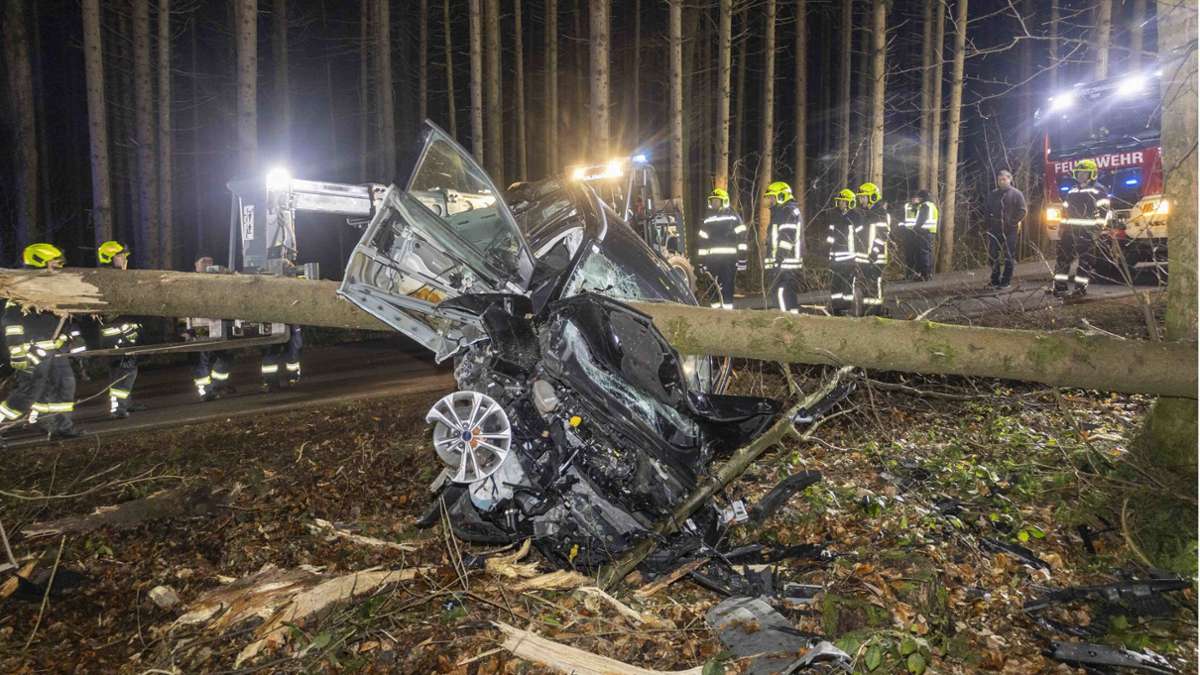 Österreich: Auto  von Baum durchbohrt –  Fahrerin überlebt
