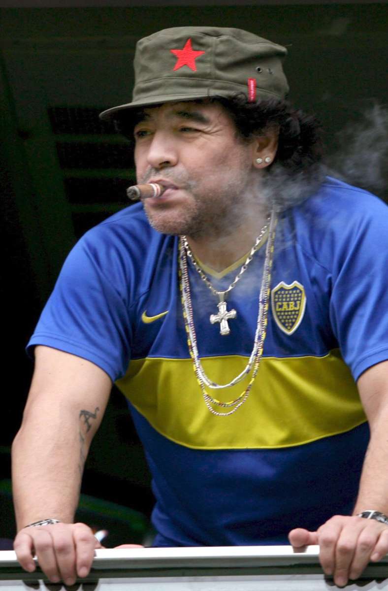 ...die Folgen des ungezügelten Lebenswandels Maradonas.