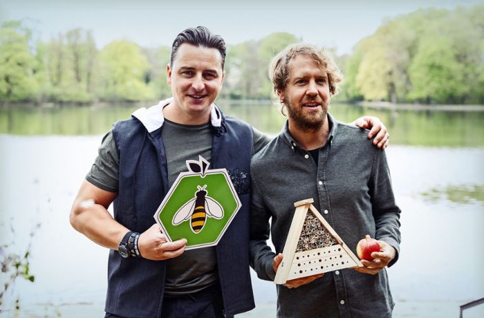 Das Projekt Bio-Bienen-Apfel: Vettel und Gabalier – die prominenten Bienenretter