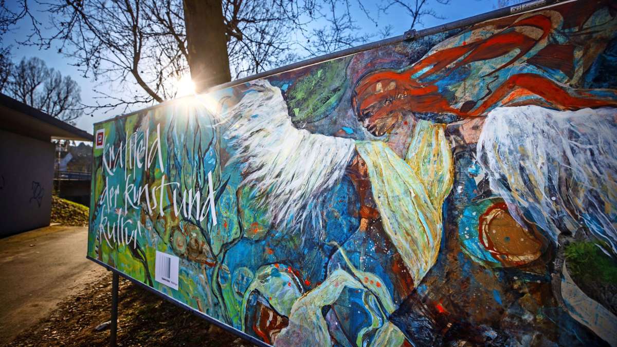 Kunst an Waiblingens Stadtgrenzen: Freiluftkunst gegen den Lockdown-Blues