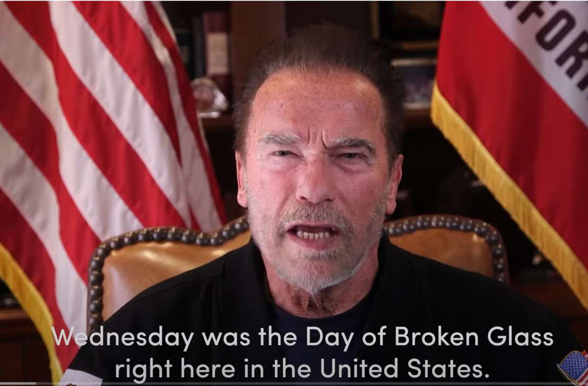 Arnold Schwarzenegger verurteilte die Ausschreitungen von Washington scharf. Foto: dpa/Frank Fastner
