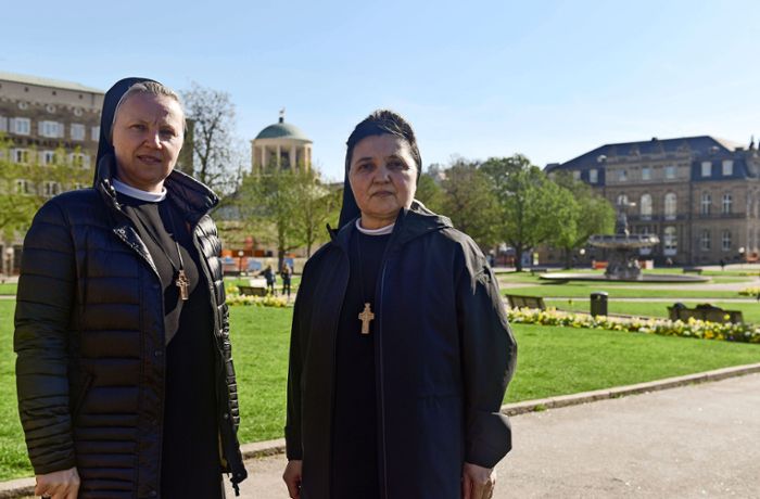 Ukrainische Nonnen helfen in Stuttgart