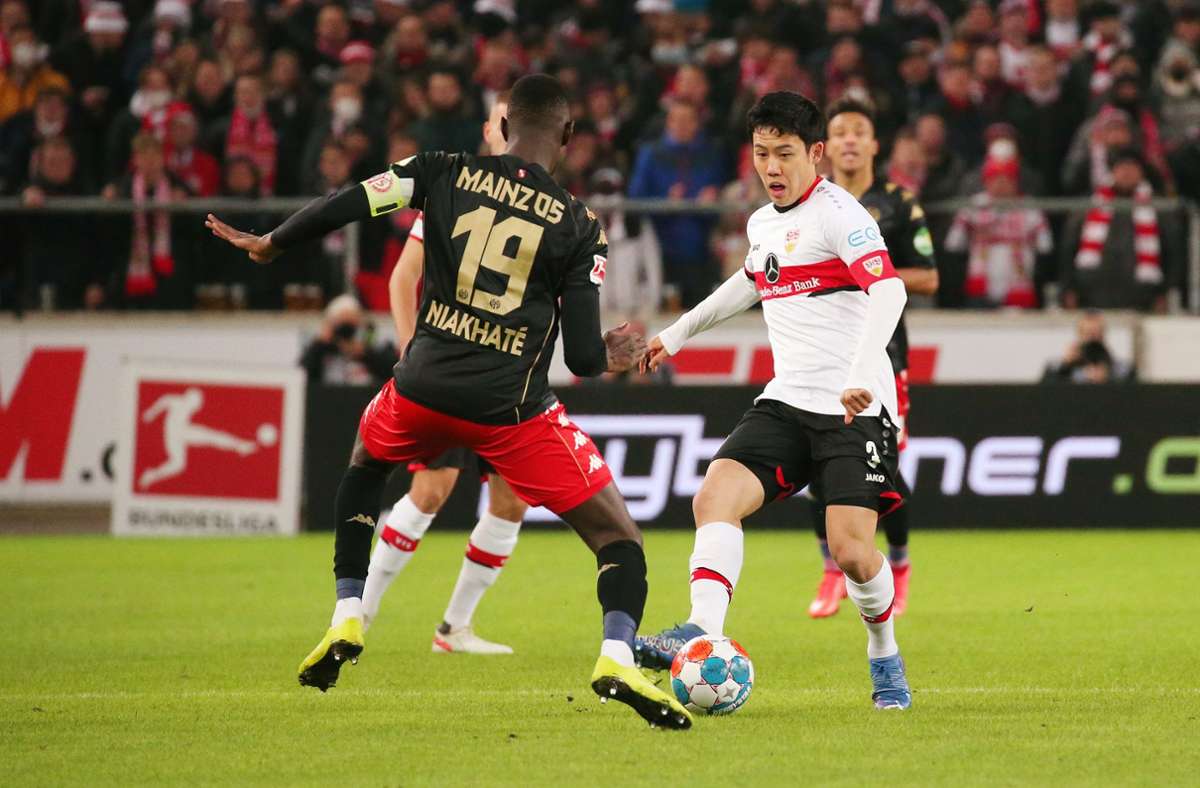 Eine Bank im Mittelfeld des VfB: der Japaner Wataru Endo.