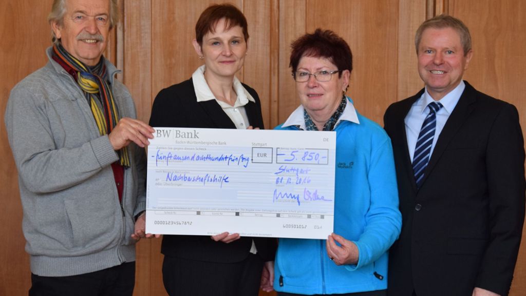 Nachbarschaftshilfe in Stuttgart-Möhringen: 5850 Euro für Bedürftige im Stadtbezirk