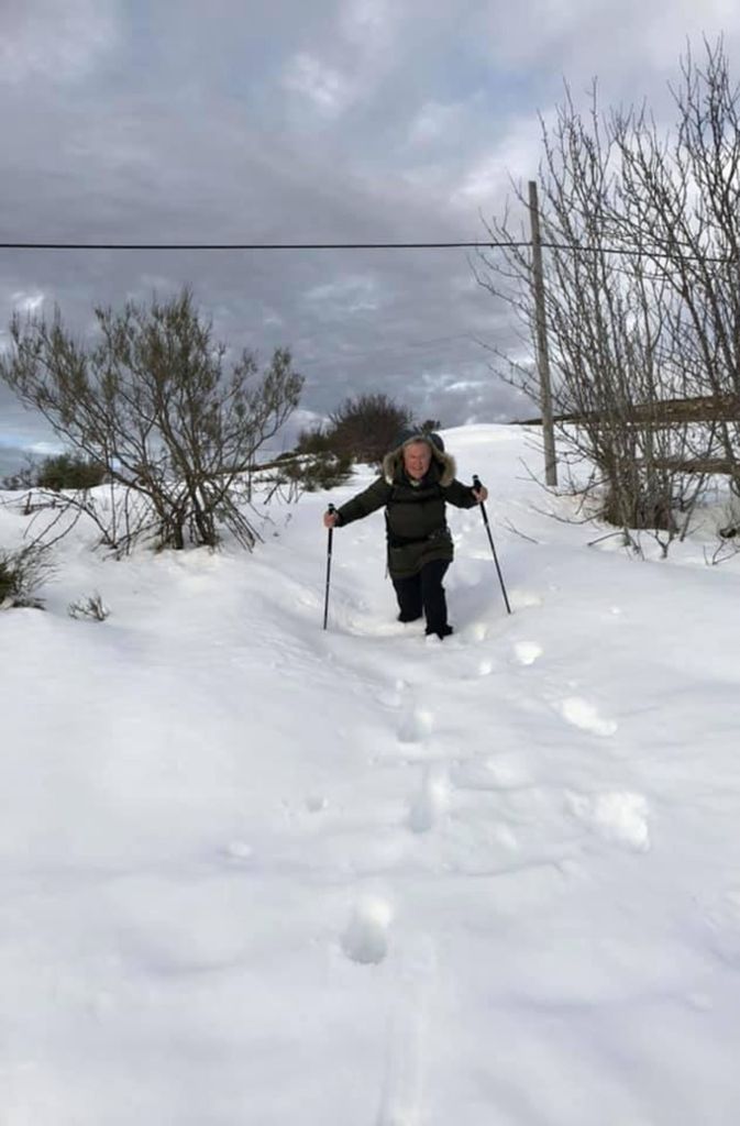 Eine Etappe ging durch tiefen Schnee - das bringt Pilgern im Januar mit sich.