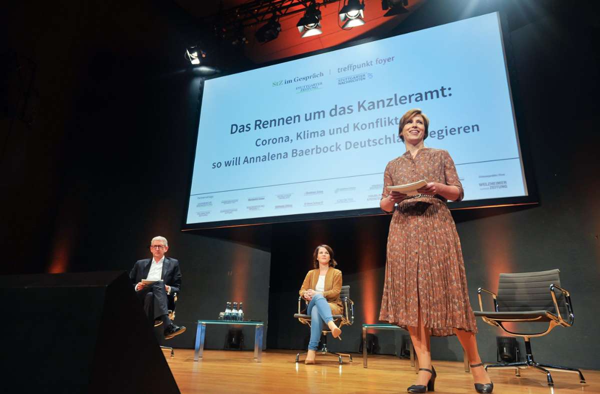 Der Abend mit Baerbock war die letzte Podiumsdiskussion mit den Kanzlerkandidaten der CDU, SPD und den Grünen.