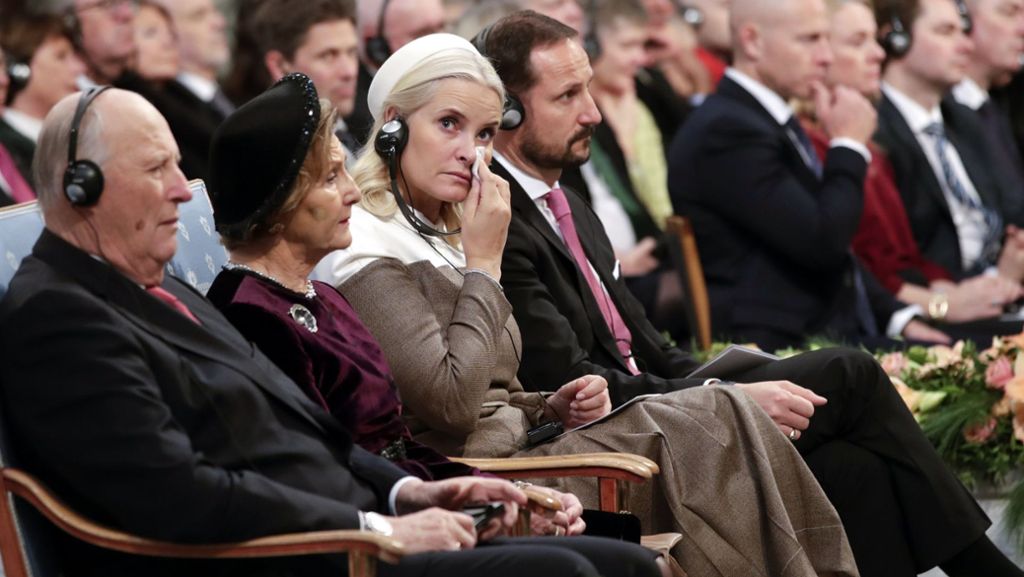 Friedensnobelpreis in Oslo: Mette-Marit muss die Tränen zurückhalten