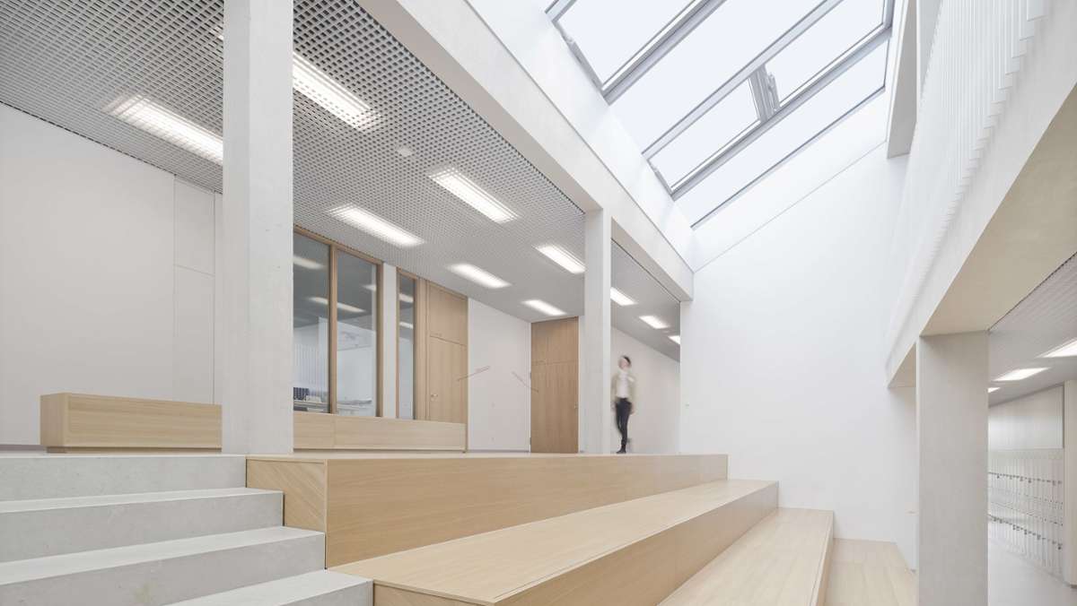 Moderne Schularchitektur in Karlsruhe: Flure und Klassenzimmer  adieu!