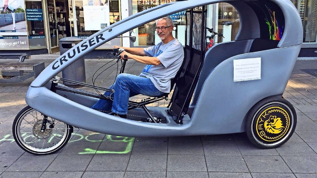 Rikscha fahren in Stuttgart-Zuffenhausen: Für die Zuffka werden weitere Fahrer gesucht