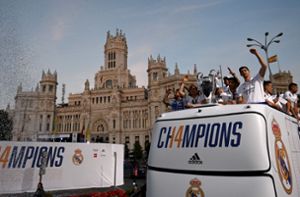 Zehntausende bejubeln Real-Team bei Siegesfeiern in Madrid